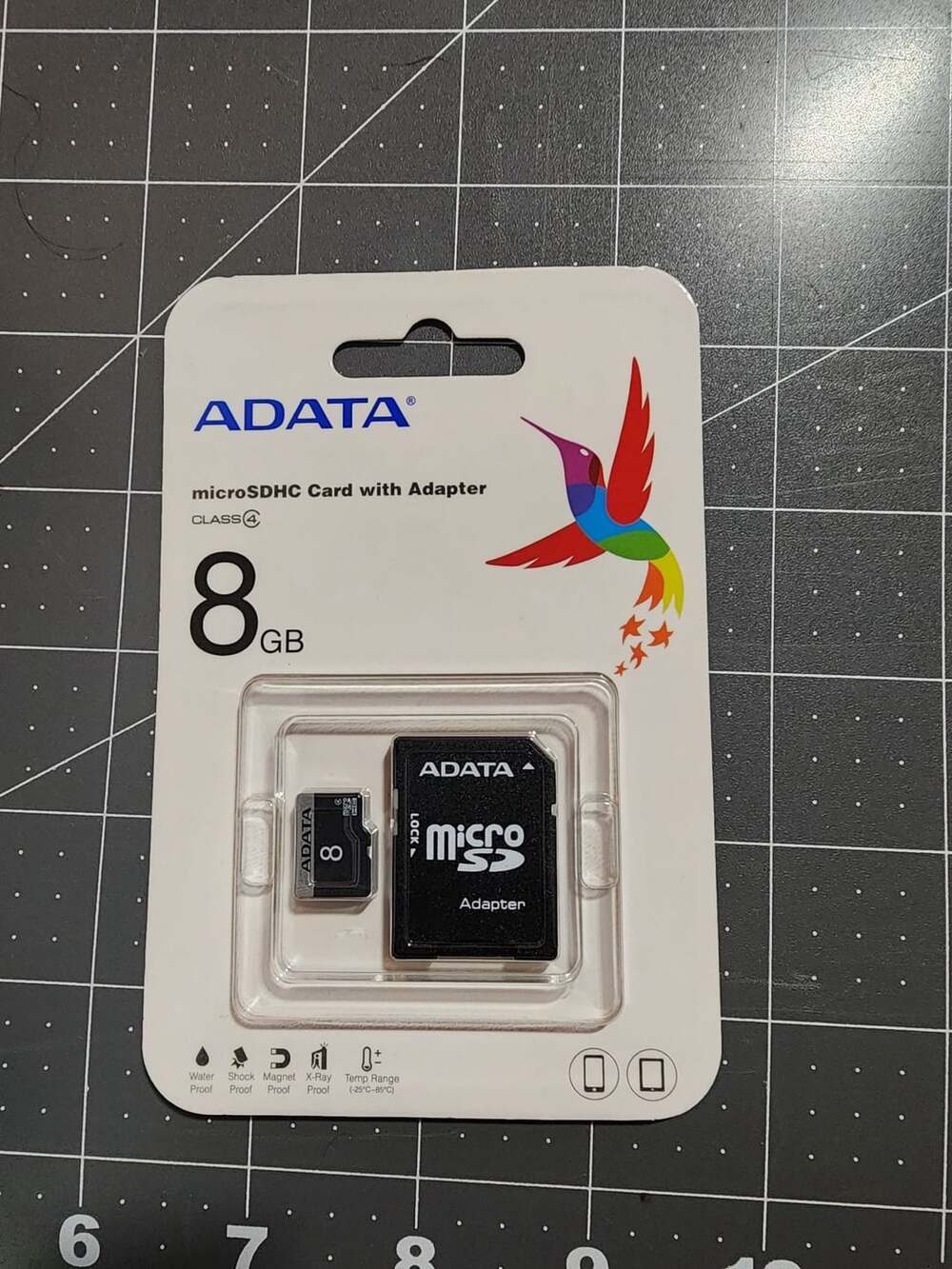ADATA 8GB microSDHC Class 4 Memory Card with Adapter